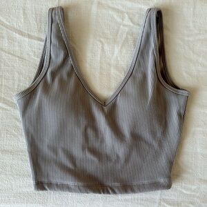 BuffBunny Ribbed Tank / Sports Bra Tan Size S